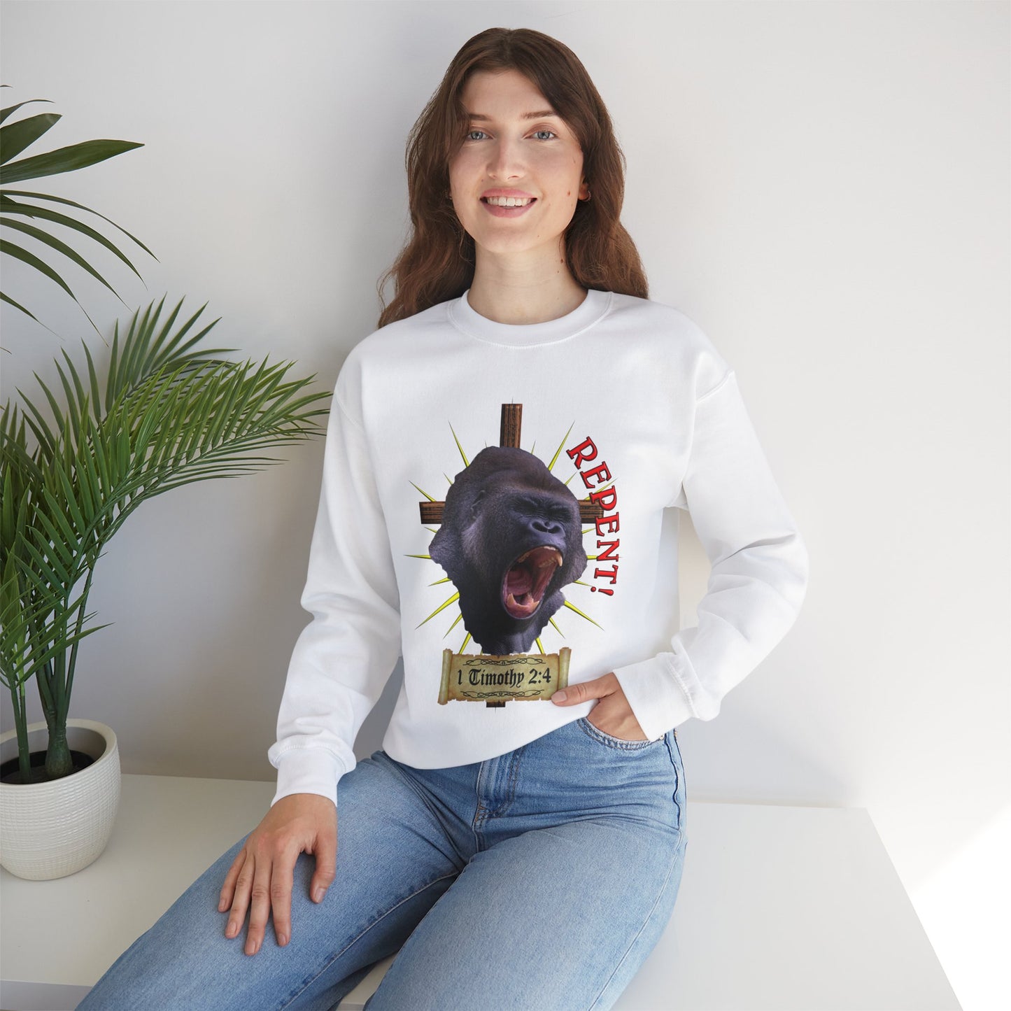 Repent - Gorilla - Crewneck Sweatshirt