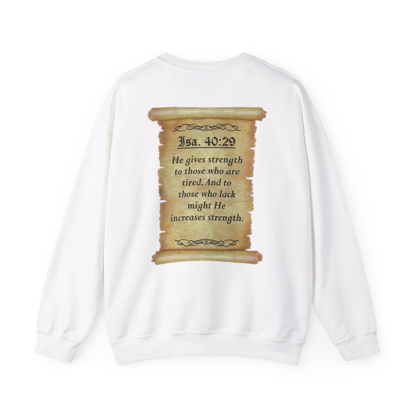 Verses - Isa 40:29 - Crewneck Sweatshirt