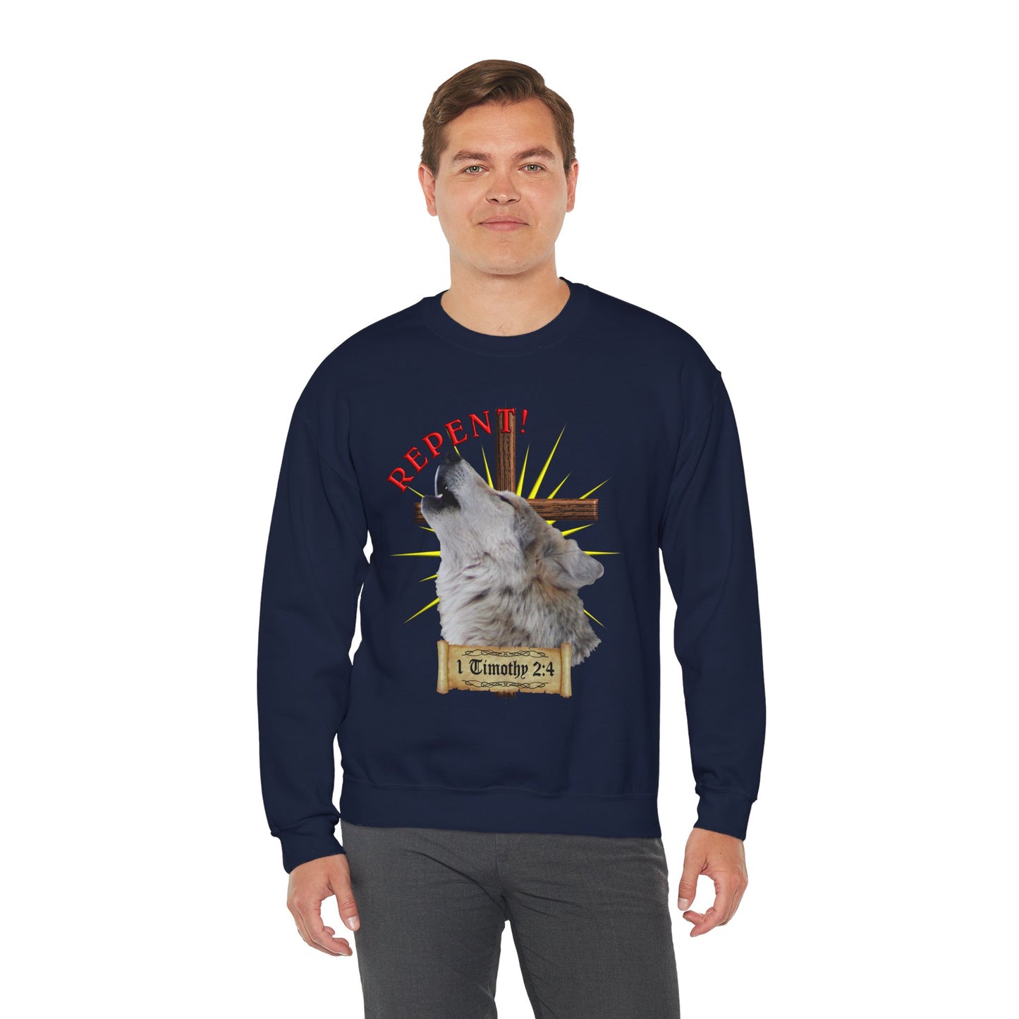 Repent - Wolf - Crewneck Sweatshirt