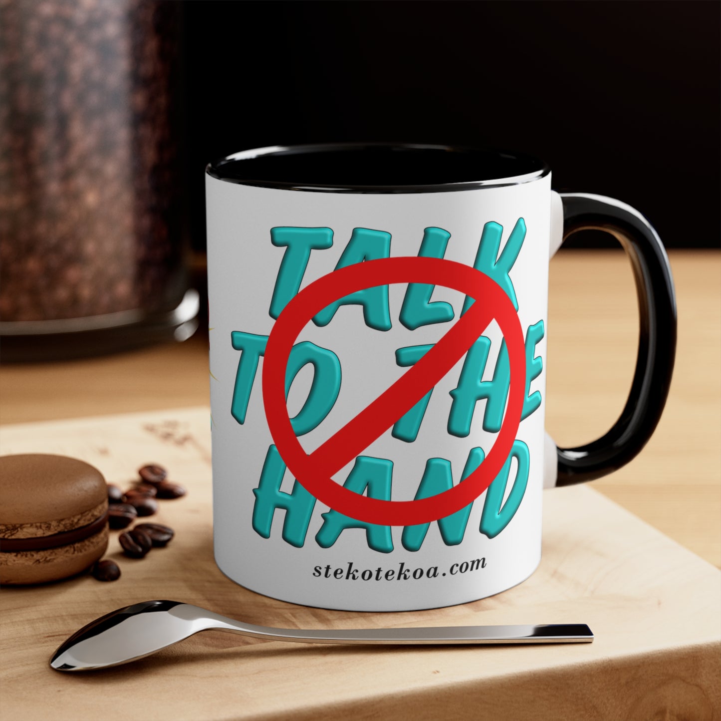 GNS - Talk to Hand - Accent Coffee Mug, 11oz