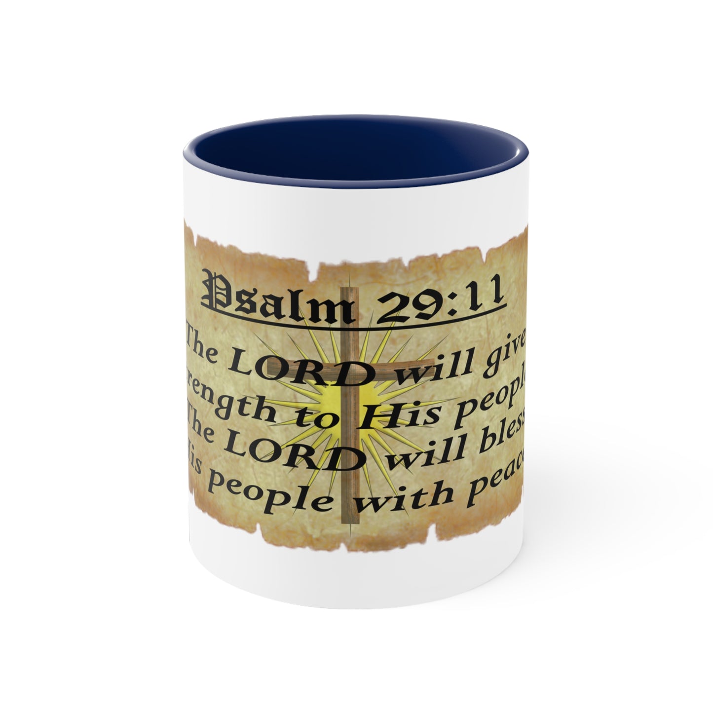 Verses - Psa. 29:11 - Accent Coffee Mug, 11oz