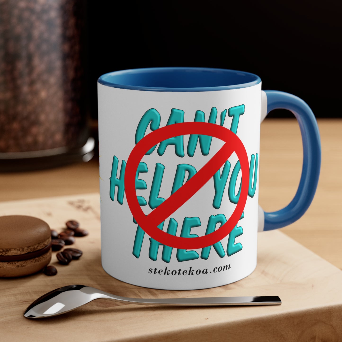 GNS - I Can't Help You - Accent Coffee Mug, 11oz