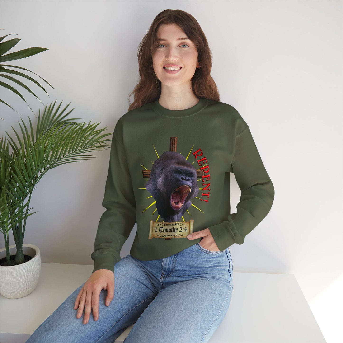 Repent - Gorilla - Crewneck Sweatshirt