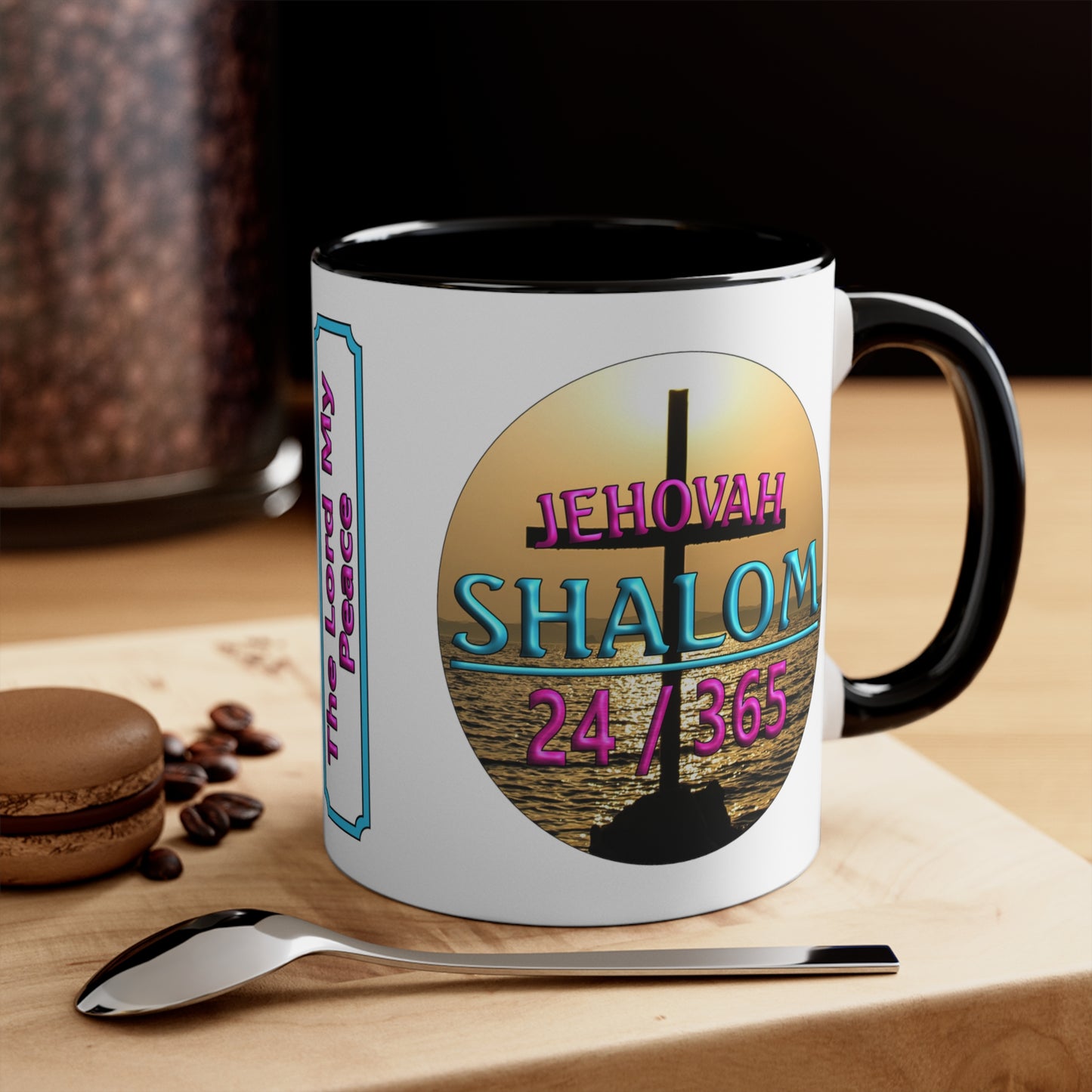 Jehovah Shalom - Accent Coffee Mug, 11oz