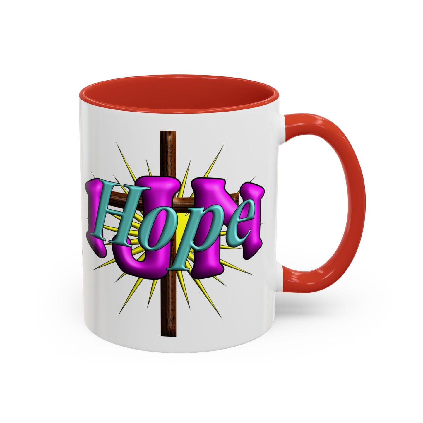 In Jesus Name - Hope - Accent Coffee Mug, 11oz