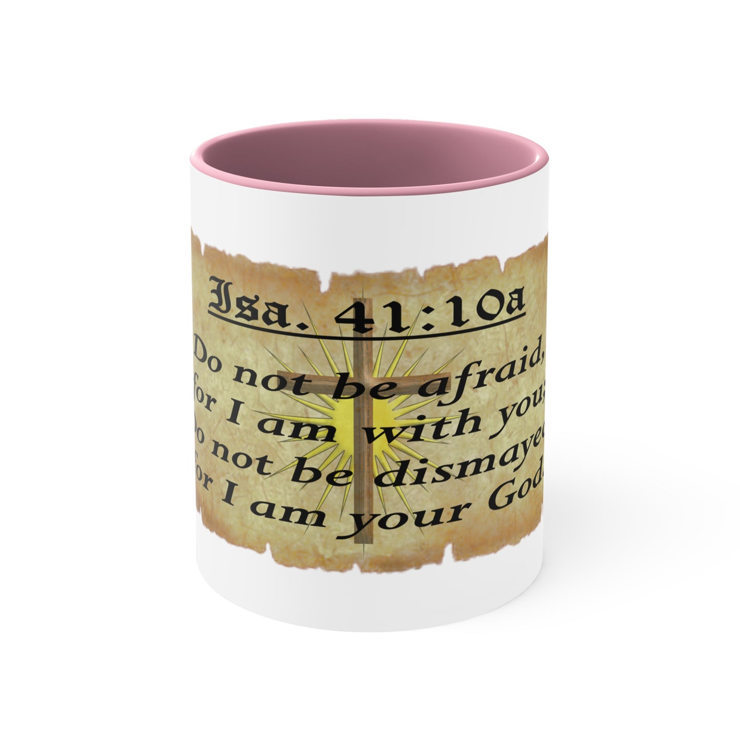 Verses - Isa. 41:10a - Accent Coffee Mug, 11oz