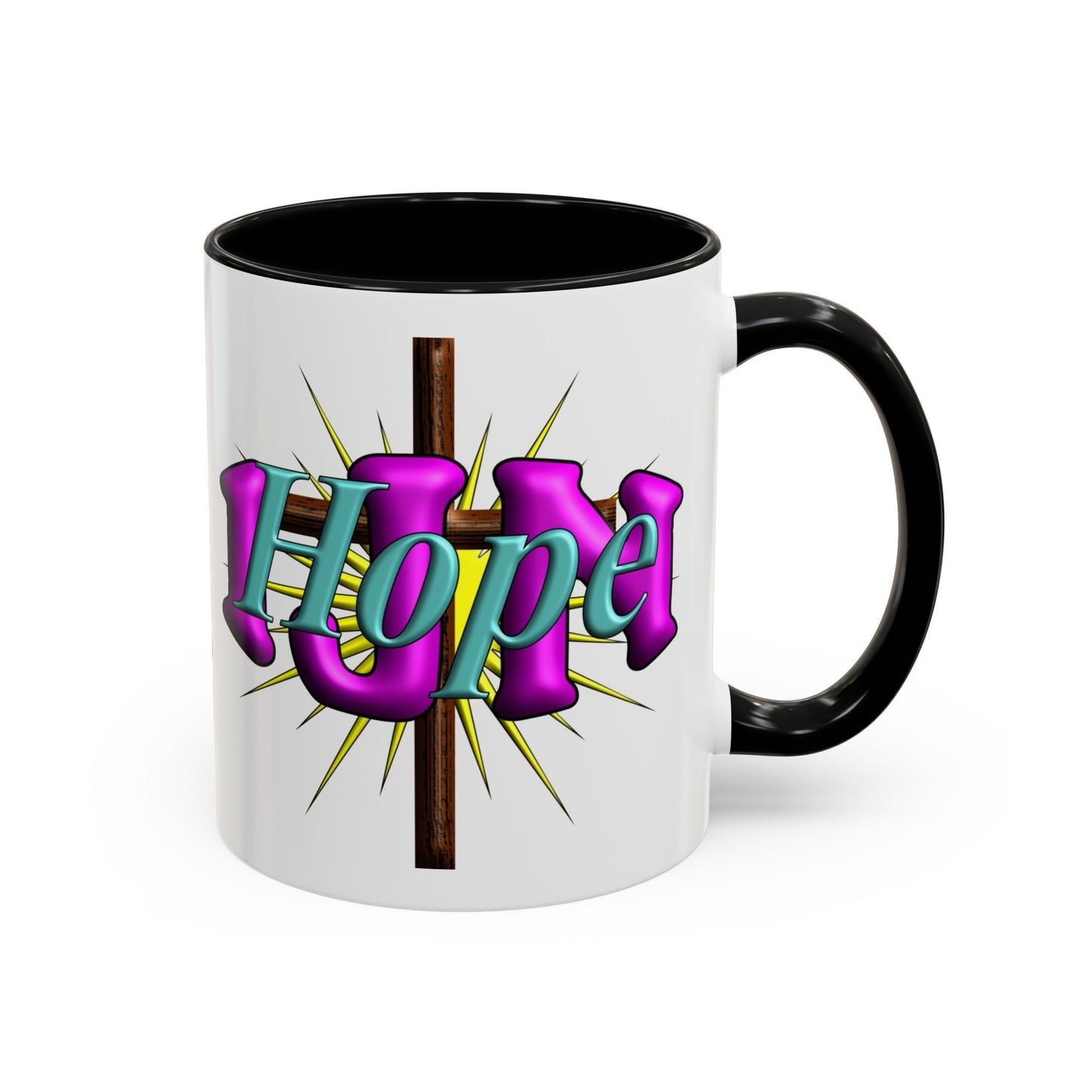 In Jesus Name - Hope - Accent Coffee Mug, 11oz