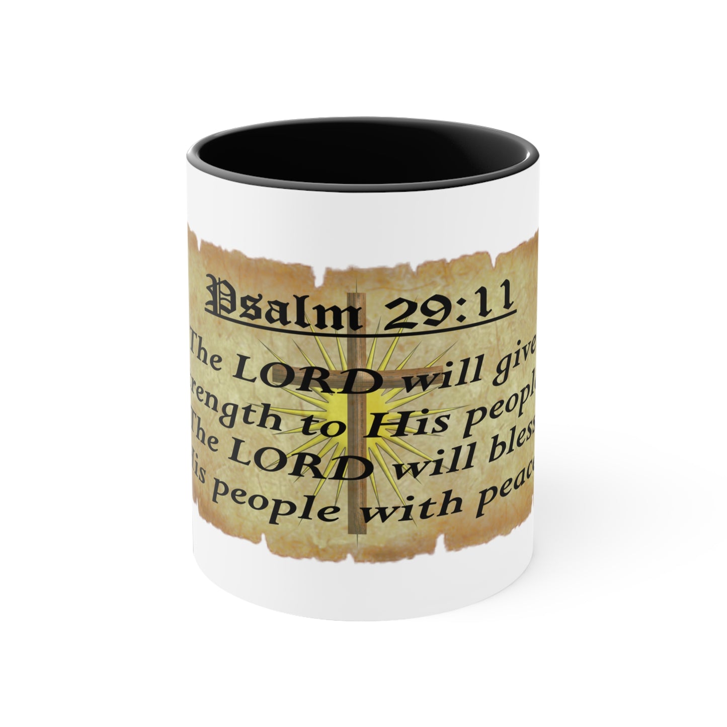 Verses - Psa. 29:11 - Accent Coffee Mug, 11oz