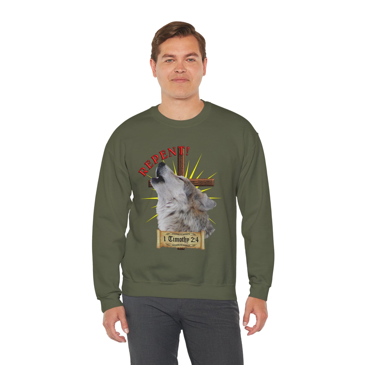 Repent - Wolf - Crewneck Sweatshirt