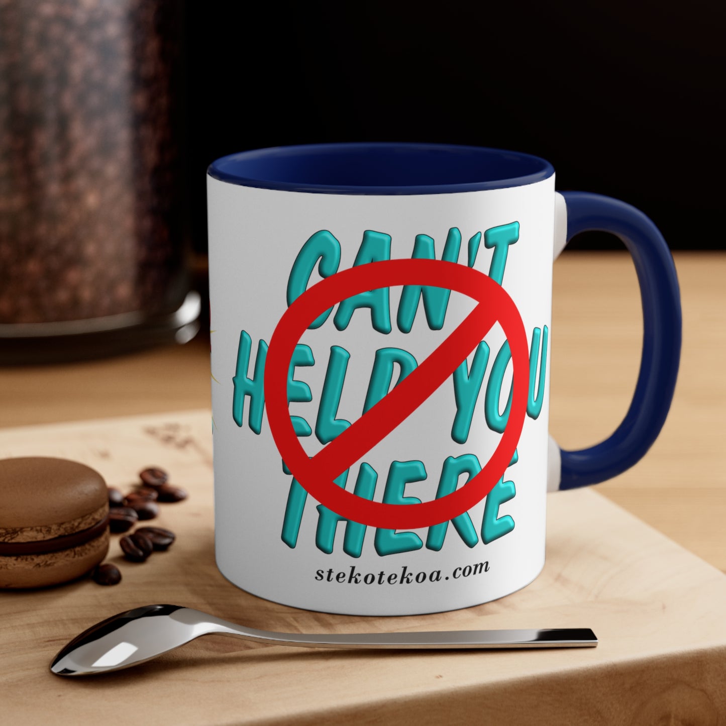 GNS - I Can't Help You - Accent Coffee Mug, 11oz