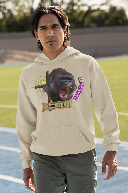 Repent - Gorilla Hooded Sweatshirt