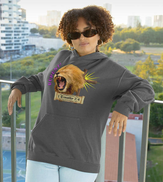 Repent - Lion Hooded Sweatshirt