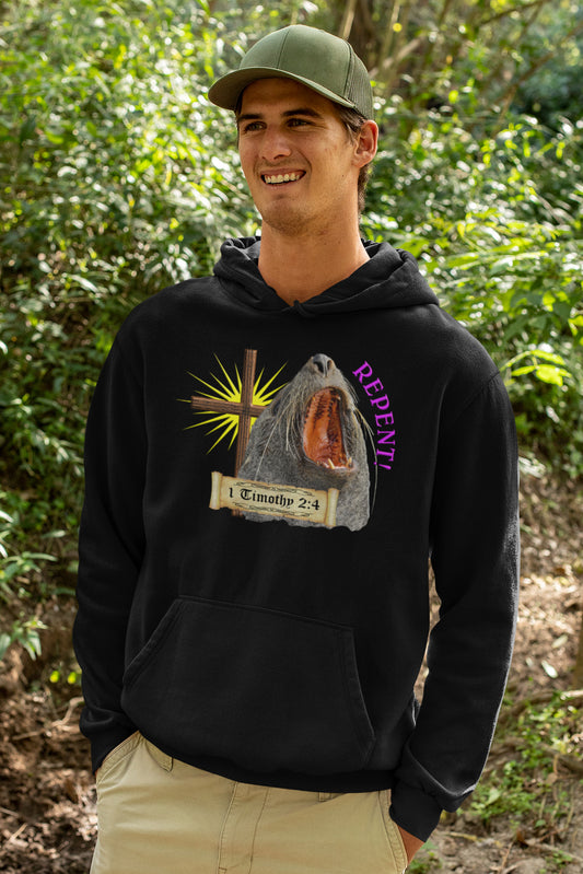 Repent - Seal Hooded Sweatshirt