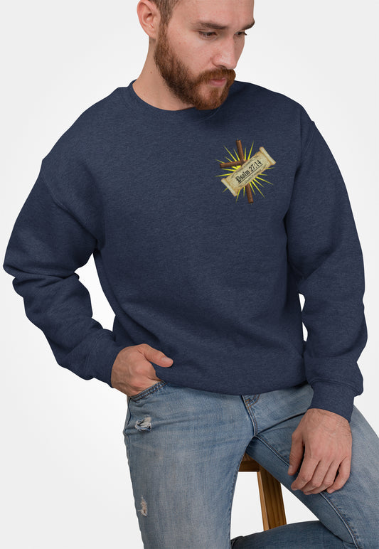 Verses - Psa 27:14 - Crewneck Sweatshirt